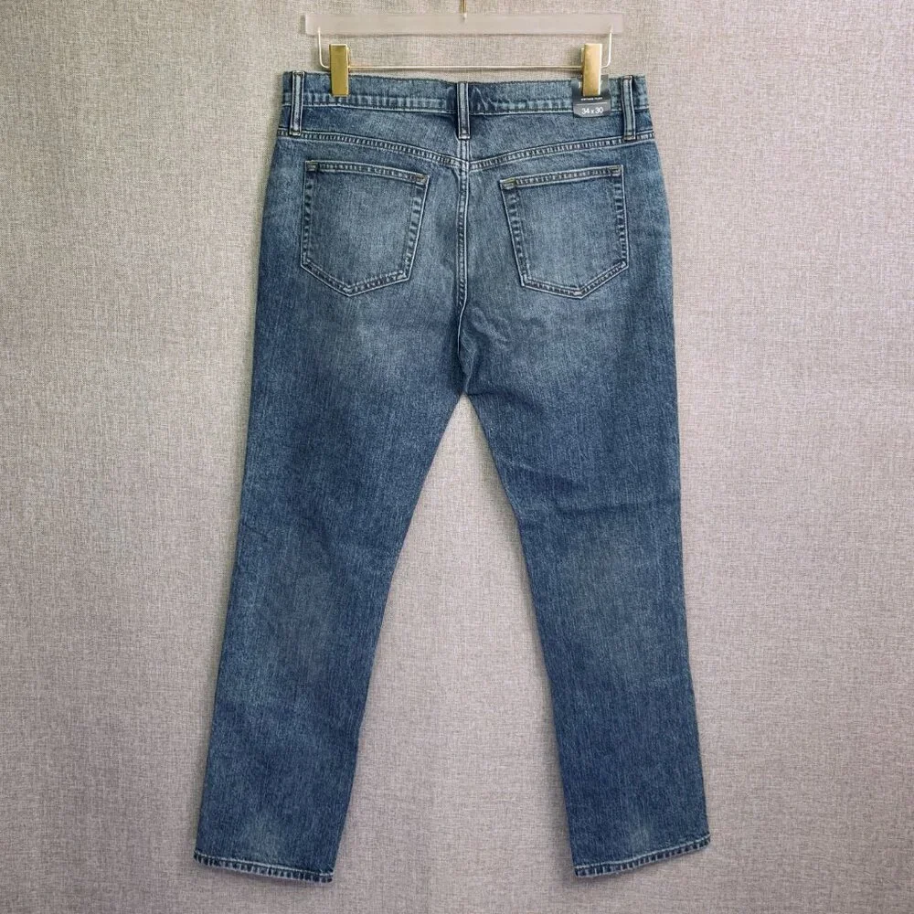 J Crew Slim Flex Fit Vintage Jeans Montauk Blue Wash 34W x30 L NWT's